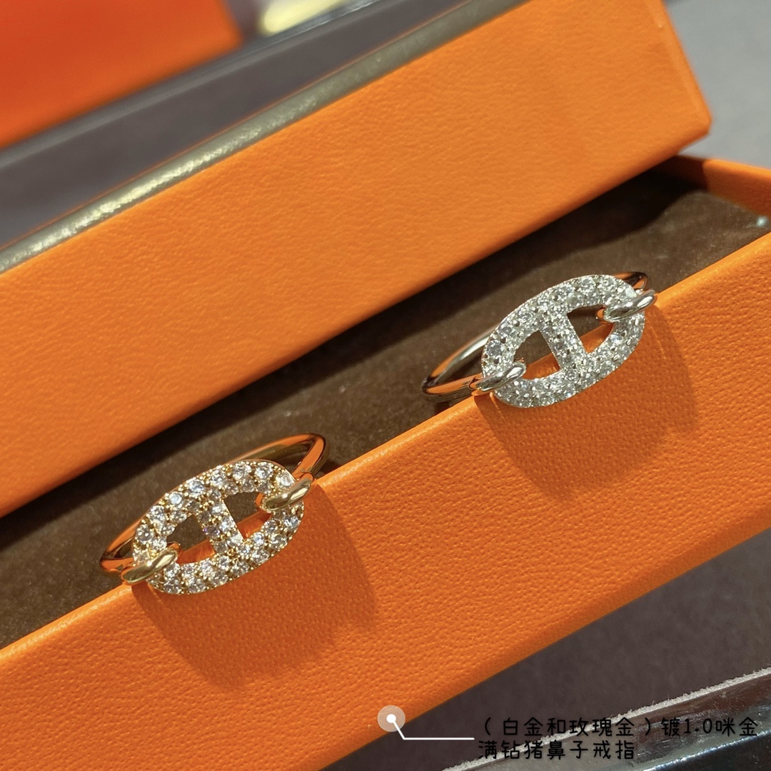 hermès farandole collier de chien full Di*m*nd ring