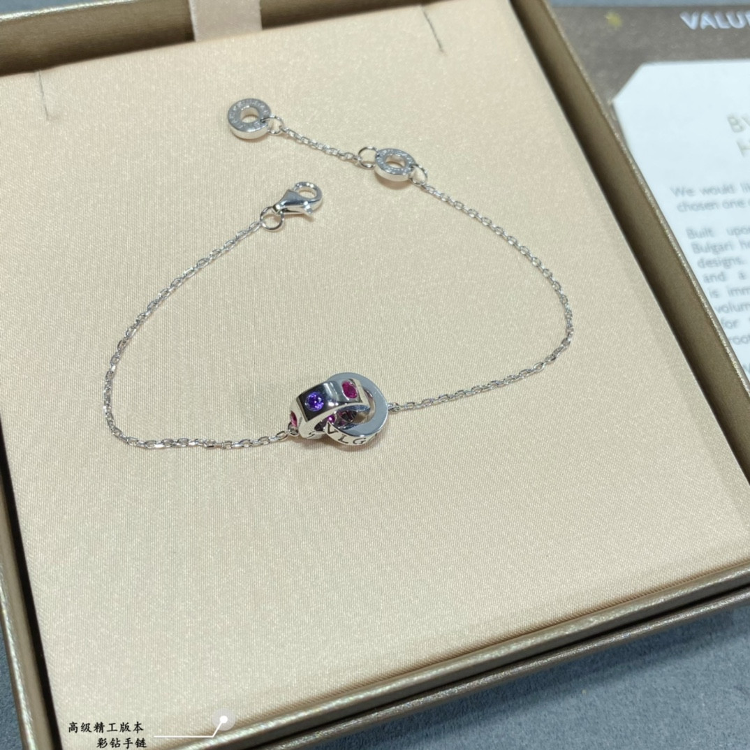 b*l*ai colored Di*m*nd bracelet