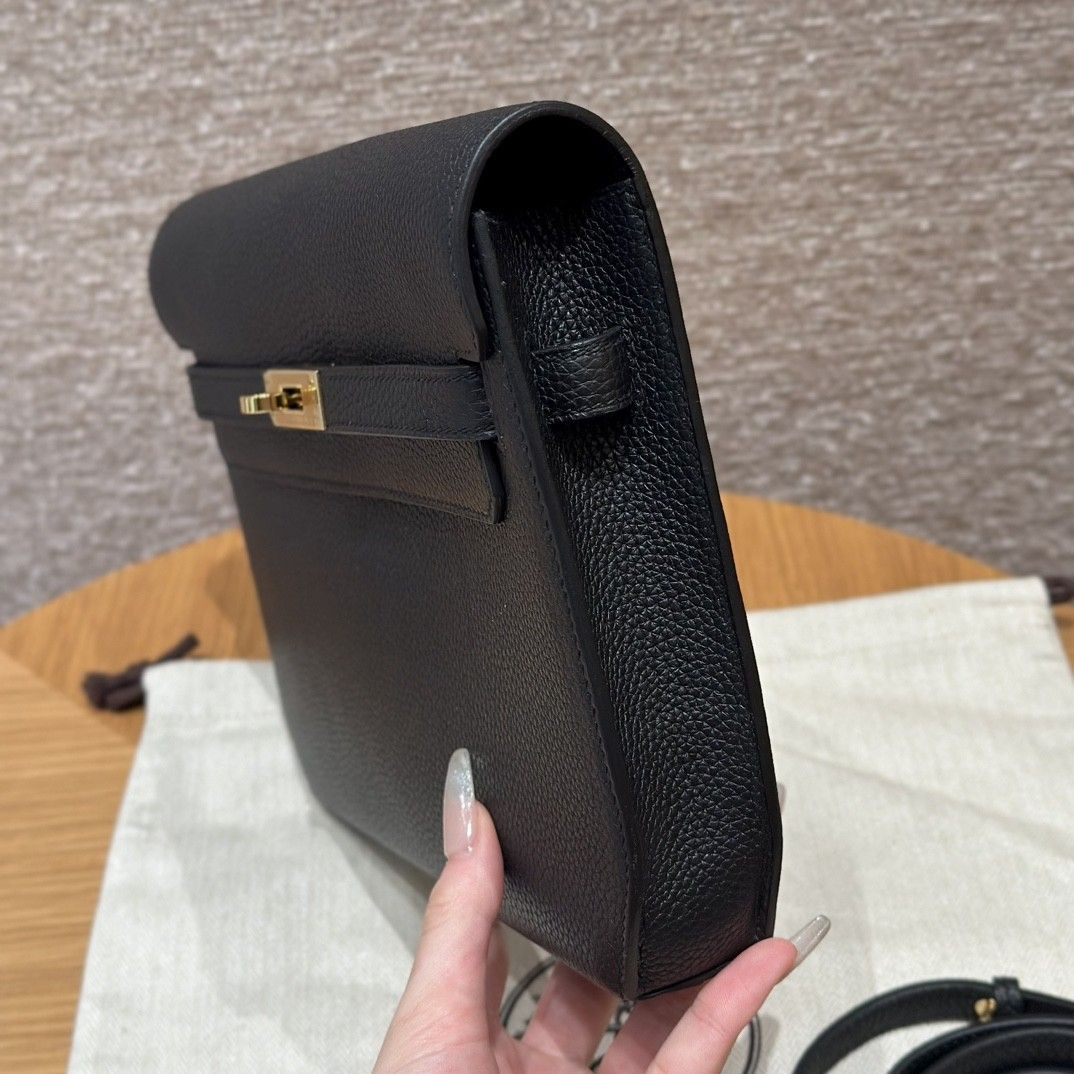 Hermès Kelly Depeches Togo Black 25cm