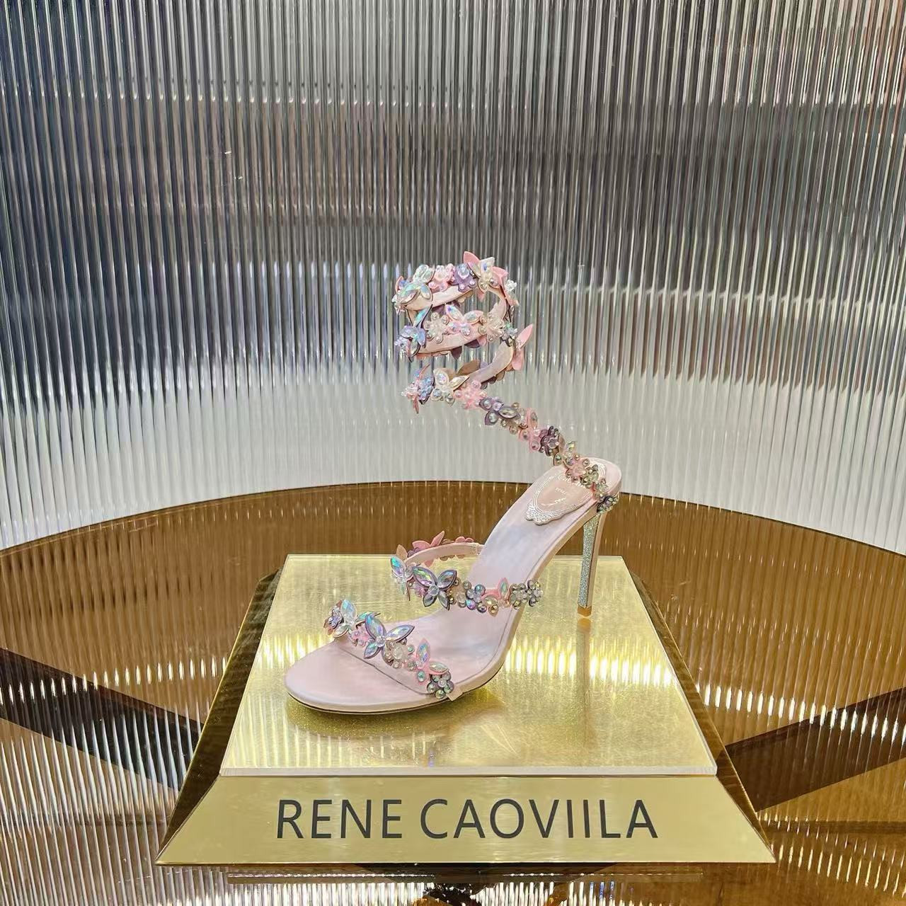 UA RENÉ CAOVILLA Cleo Pumps Sandals 95mm