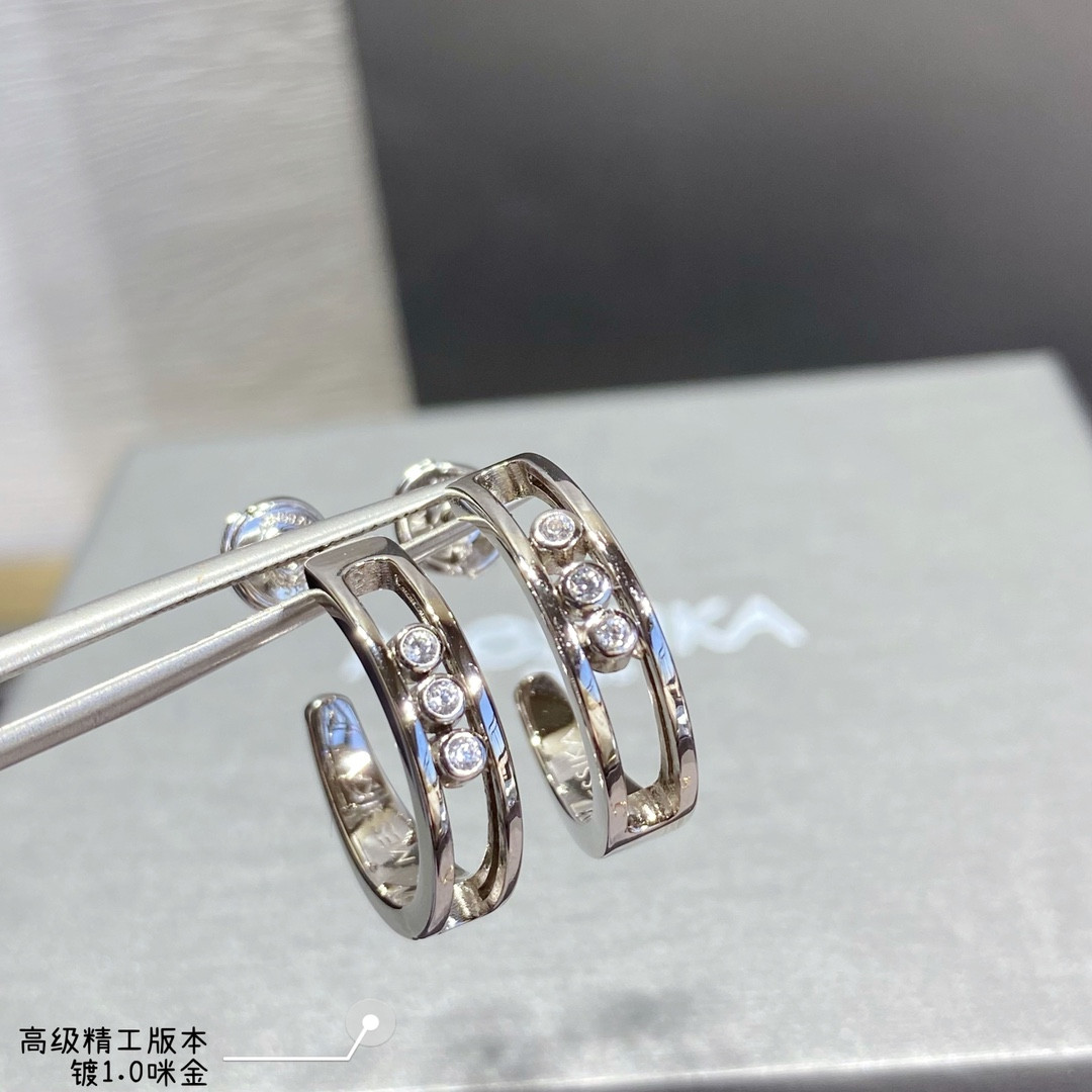 Messika Polished Moving Earrings