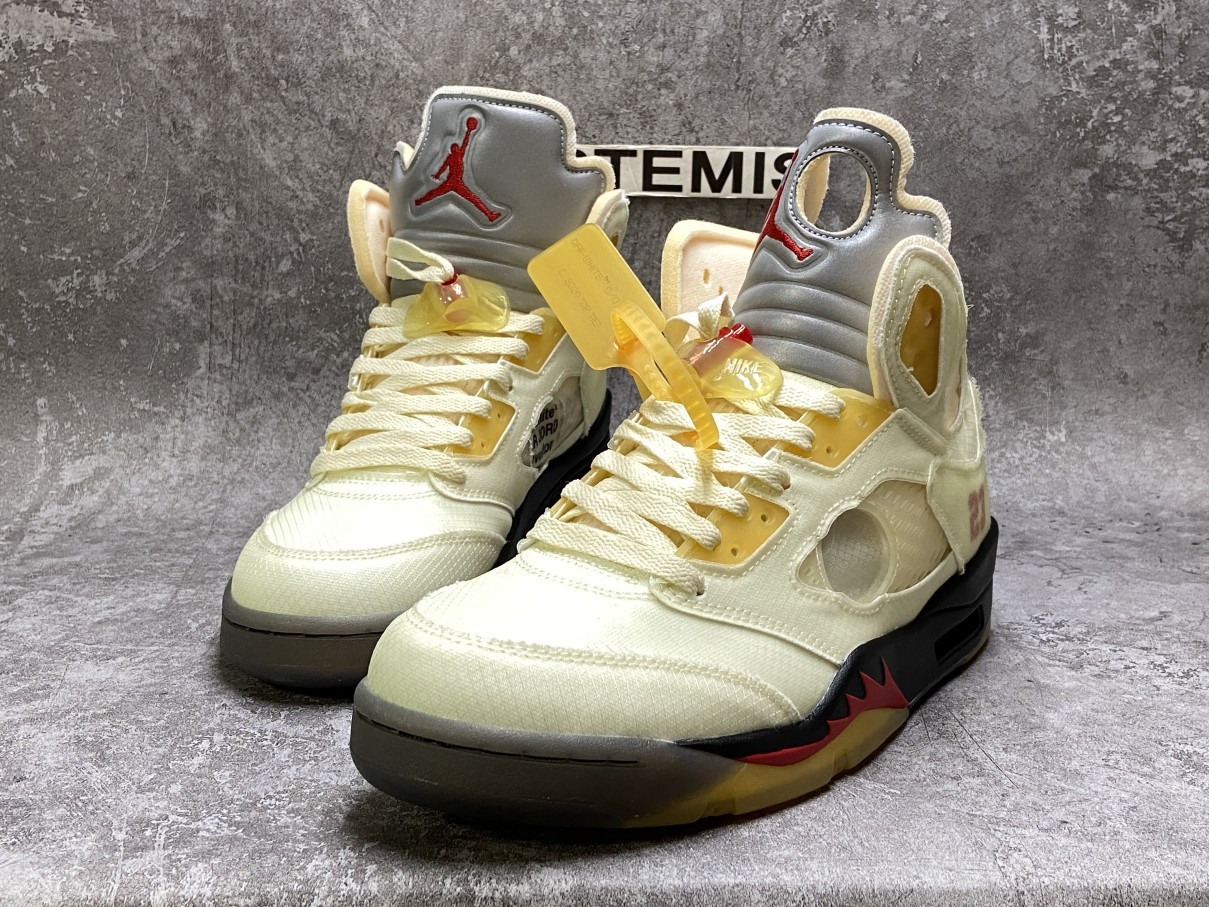 Air Jordan 5 Retro OFF-WHITE Sail