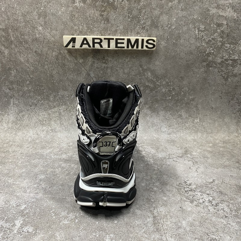 Balenciga Runner panelled high-top sneakers