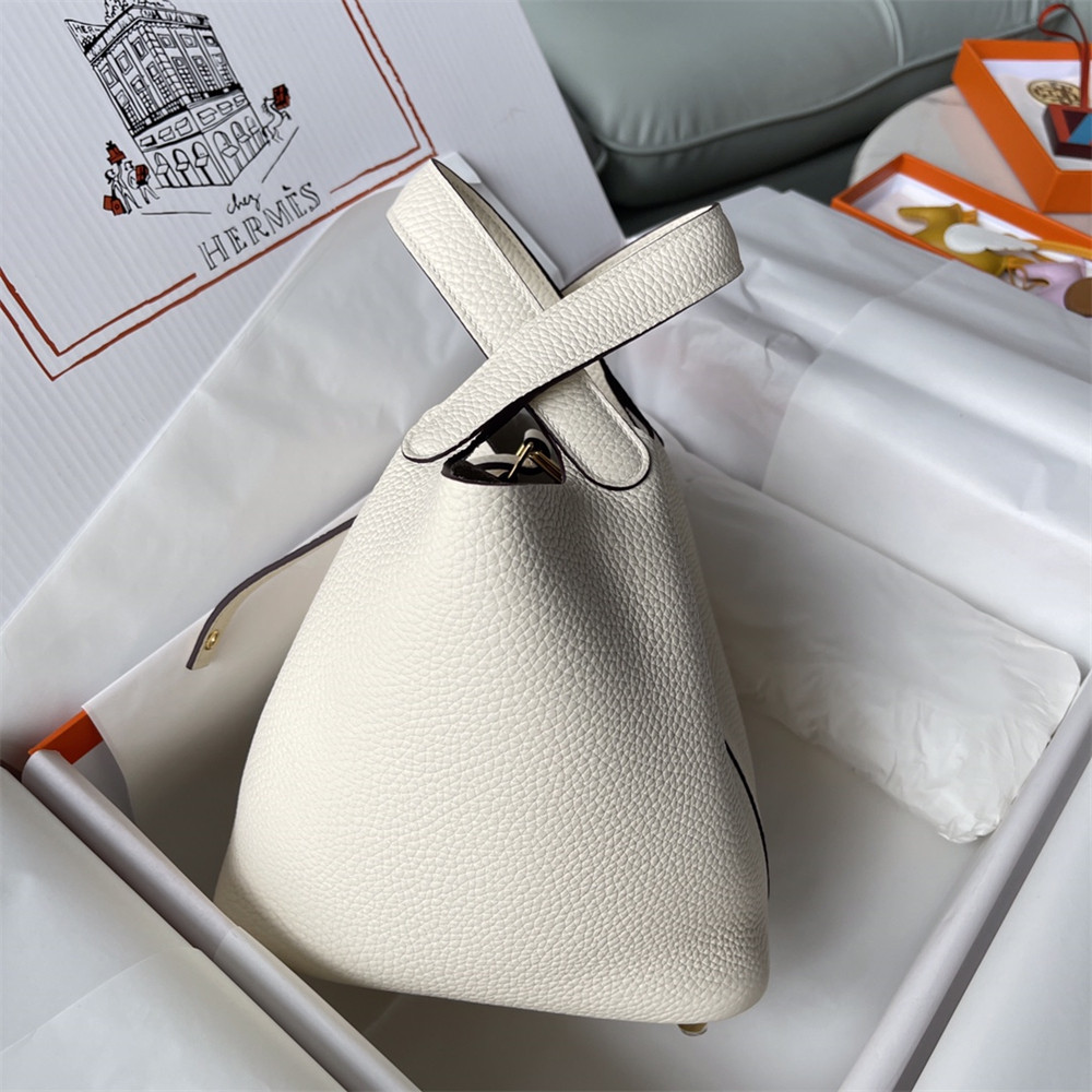 Hermès Picotin 18cm milky white without original box