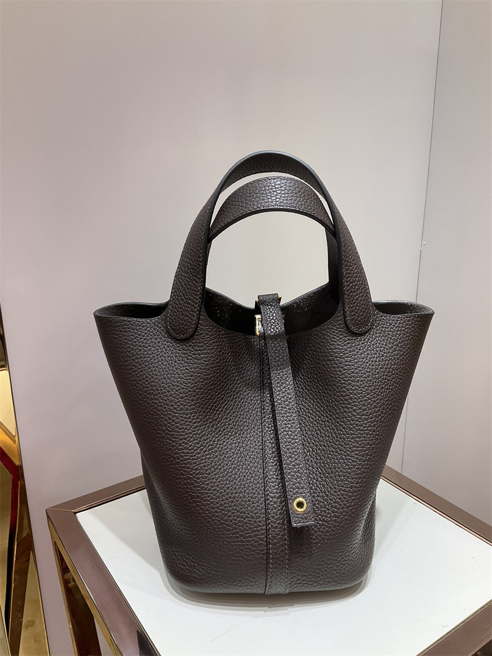 Hermès Picotin 18cm Ebony -dark black to deep brown color without original box