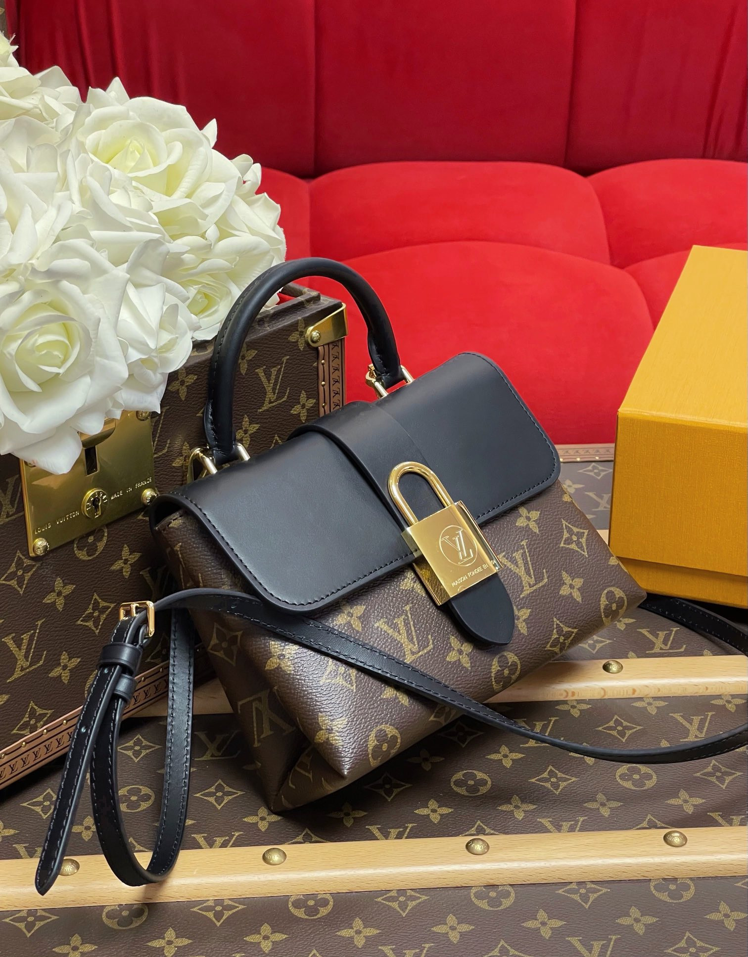 LV Locky BB M44141 7.9 x 6.3 x 3 inches