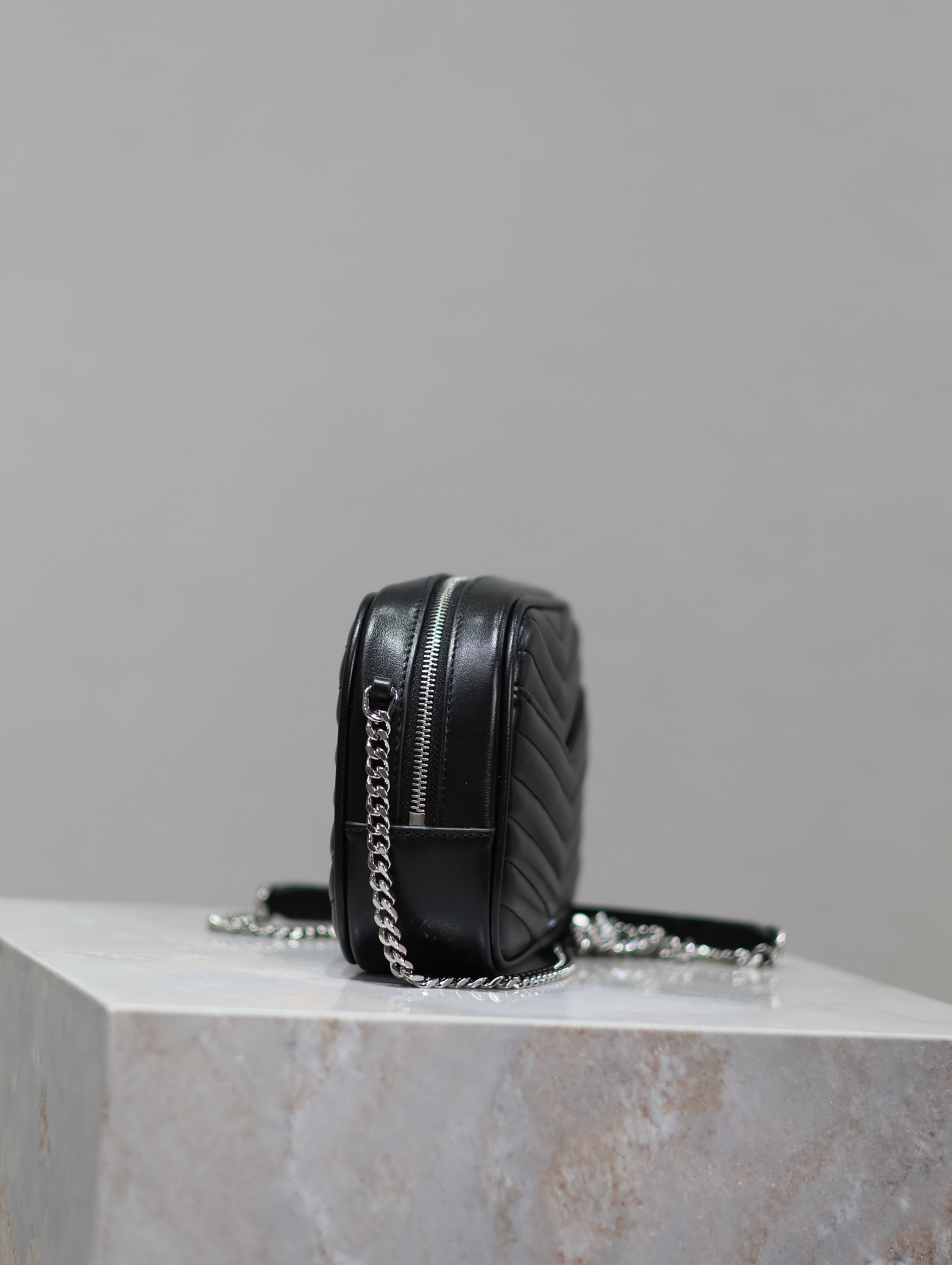 Y*L mini lou in quilted leather 7.5 x 4.1 x 2 inches